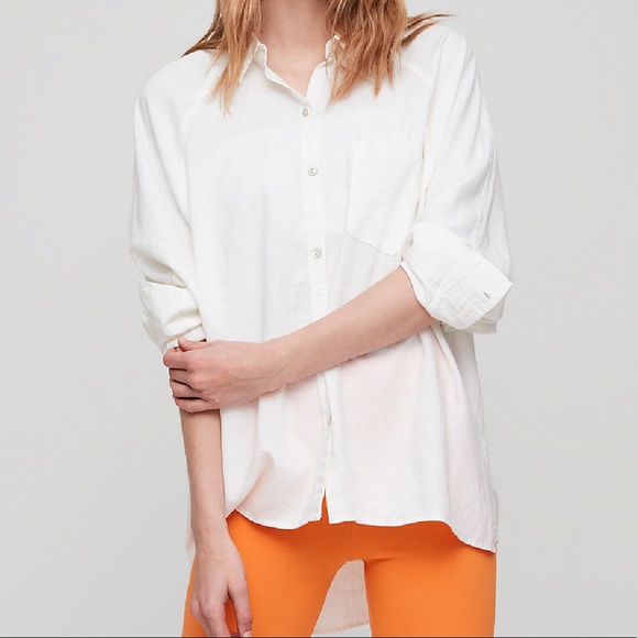 boyfriend white button up